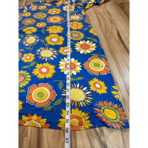 Gudrun Sjoden colorful dress pockets discoloration size M - Picture 9 of 10